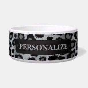 Grey Leopard Animal Print