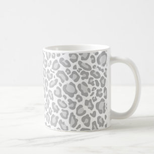 Grey Leopard Print Coffee Mug