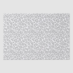 Grey Leopard Print Tissue Paper