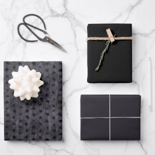 Grey Leopard Wrapping Paper Sheet