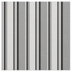 Grey, Light Grey, and Black Colored Lined Pattern Fabric