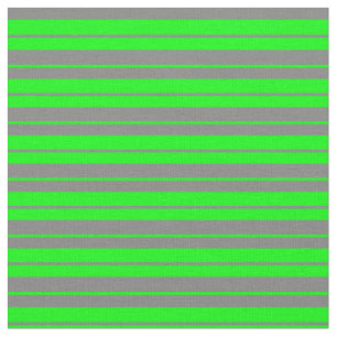 Grey & Lime Striped Pattern Fabric