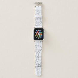 Grey lines apple watch band