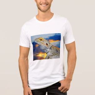 Grey Lizard at sunset Tri-Blend Shirt
