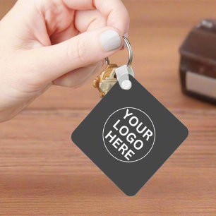 Grey Logo l Promotional Professional Business Keychain