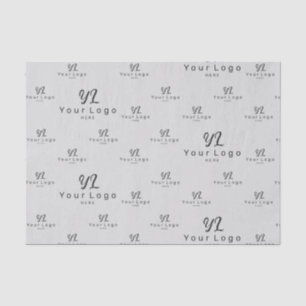Grey Logo pattern Business Brand Simple Packaging Tissue Paper
