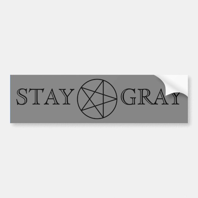 Grey Magic Bumper Sticker (Front)