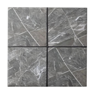 Grey marble 4 squares ceramic tiles
