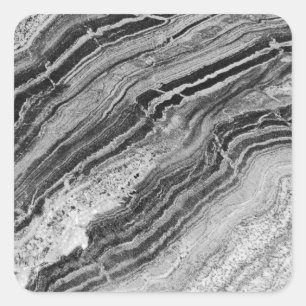 Grey Marble Blank Template, Customize Square Sticker