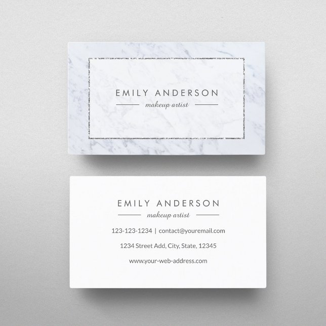 Grey Marble Business Card (Creator Uploaded)