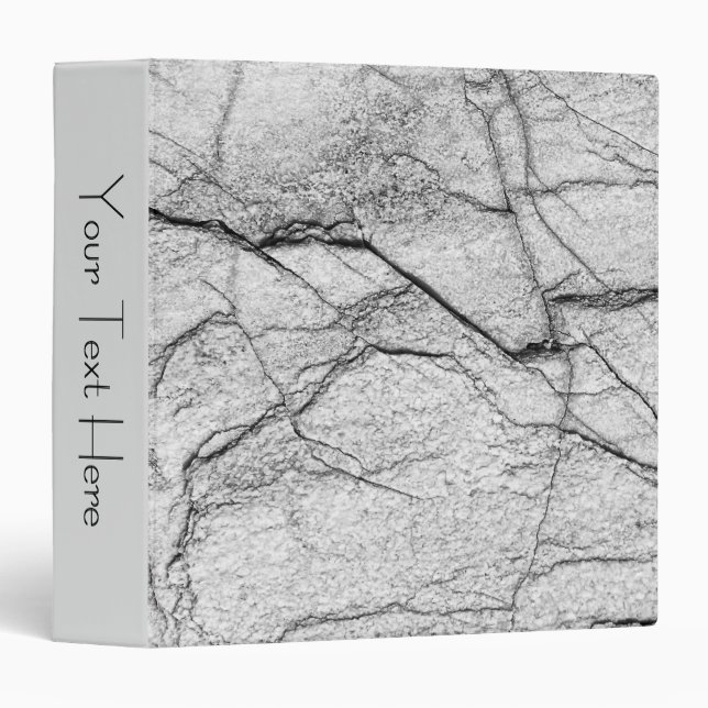 Grey Marble Dappled Concrete Binder (Front/Spine)