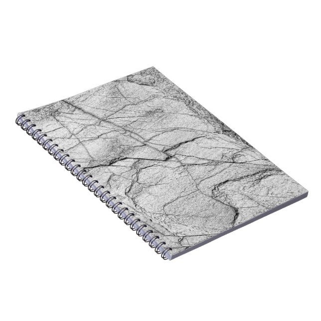 Grey Marble Dappled Concrete Notebook (Right Side)