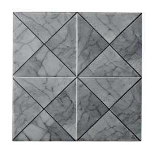 Grey marble geometric art ceramic tiles