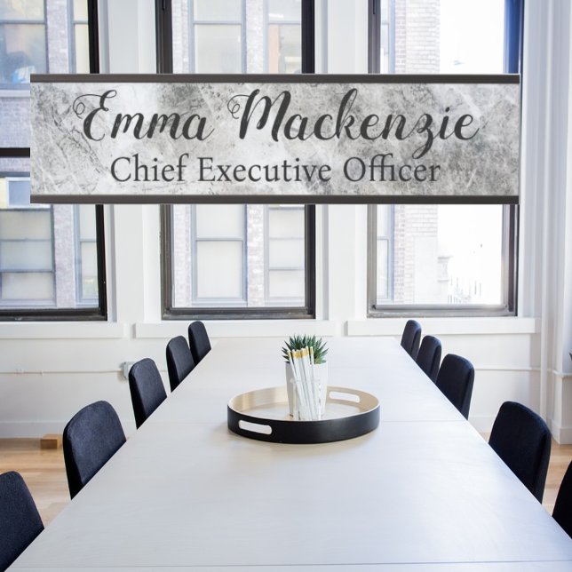 Grey Marble Hanging Door Sign Name Plate (Creator Uploaded)