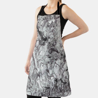 Grey Marble Look Apron
