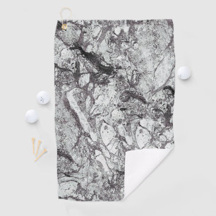 Grey Marble Look Golf Towel