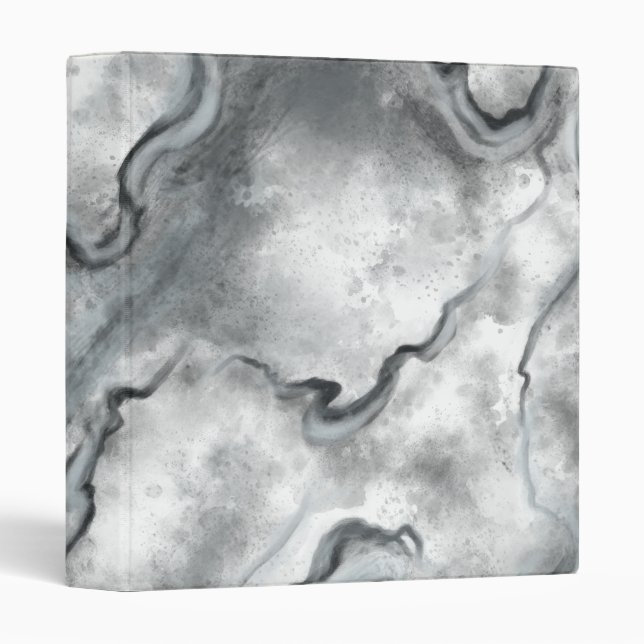 Grey Marble Organizer Binder Gift (Front/Spine)