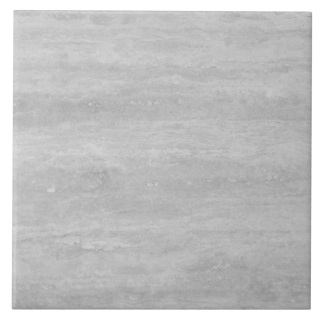 Grey Marble Stone Pattern Travertine Ceramic Tile (Front)