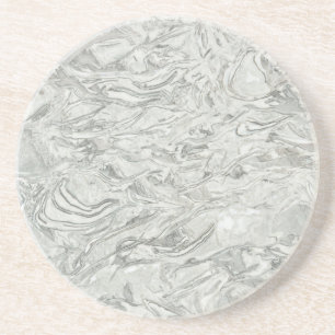 Grey marble surface pattern coaster