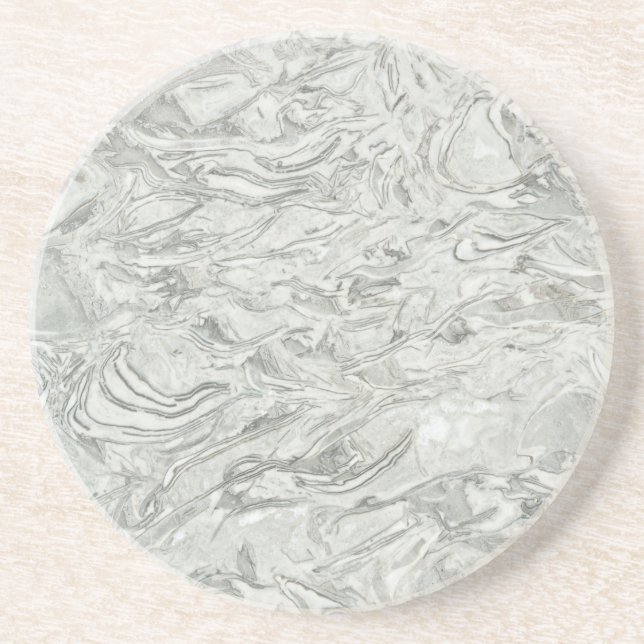 Grey marble surface pattern coaster (Front)