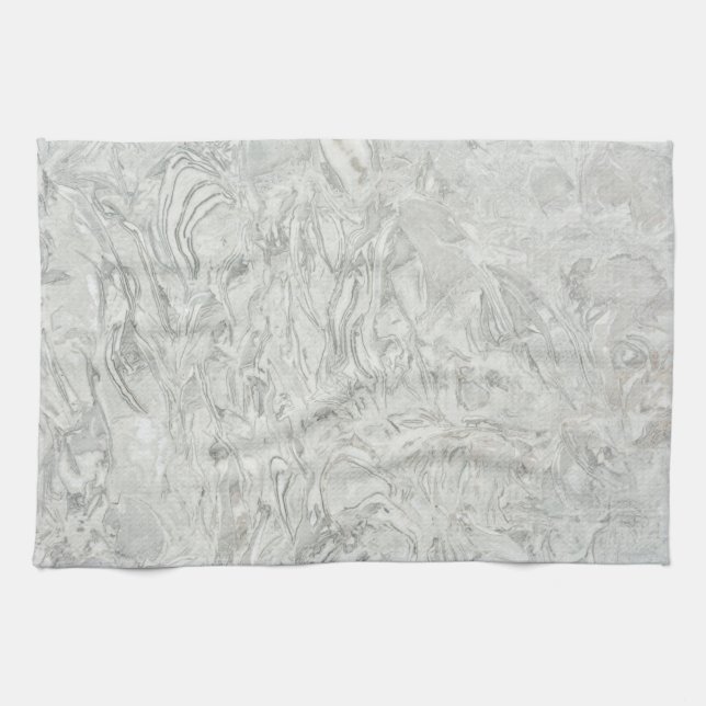 Grey marble surface pattern kitchen towel (Horizontal)