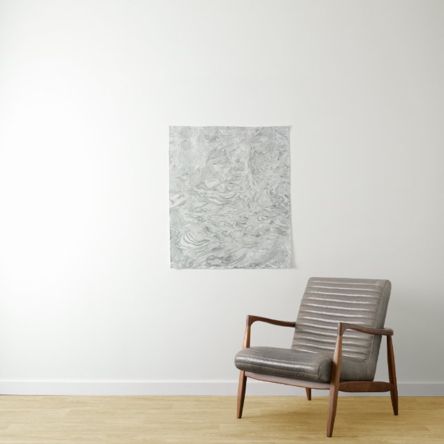 Grey marble surface pattern tapestry (In Situ)