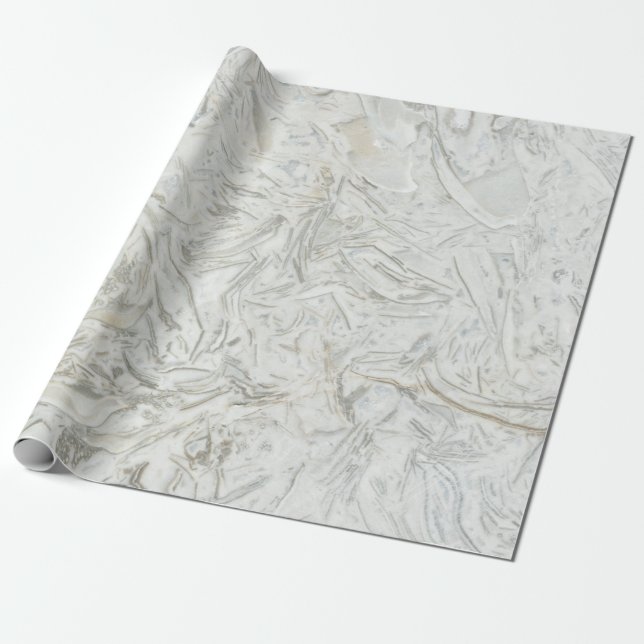 Grey marble surface pattern wrapping paper (Unrolled)