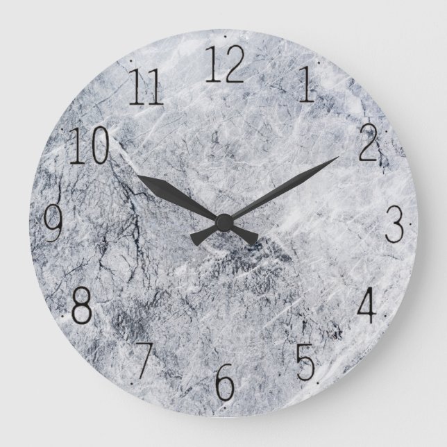 grey marble wall clock (Front)