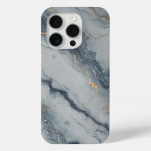 Grey Marble with Gold Speckles  iPhone 15 Pro Case