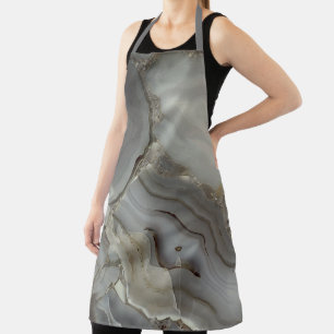 Grey Marble with Gold Vein Apron