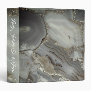 Grey Marble with Gold Vein Binder