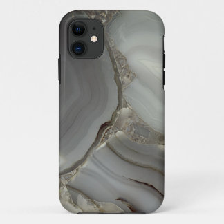 Grey Marble with Gold Vein iPhone 11 Case