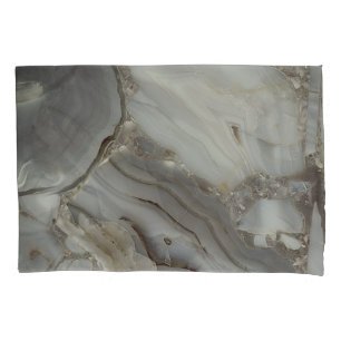 Grey Marble with Gold Vein Pillowcase