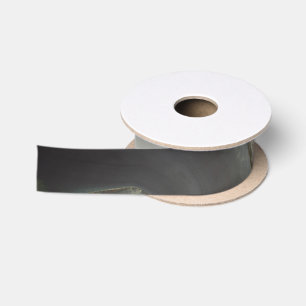 Grey Marble with Gold Vein Satin Ribbon