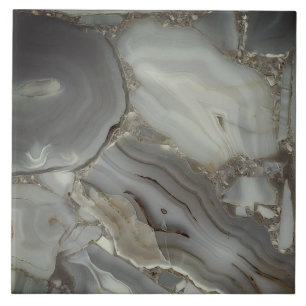 Grey Marble with Gold Vein Tile