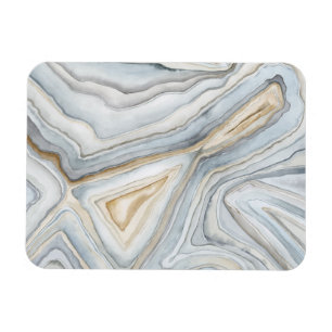 Grey Marbled Abstract Design Magnet