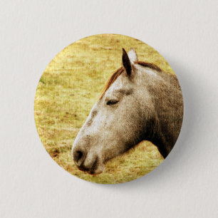 Grey Mare 2 Inch Round Button