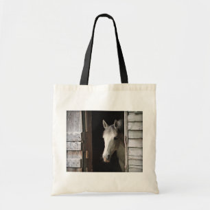 Grey Mare Horse Budget Tote Bag