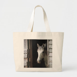 Grey Mare Horse Jumbo Tote