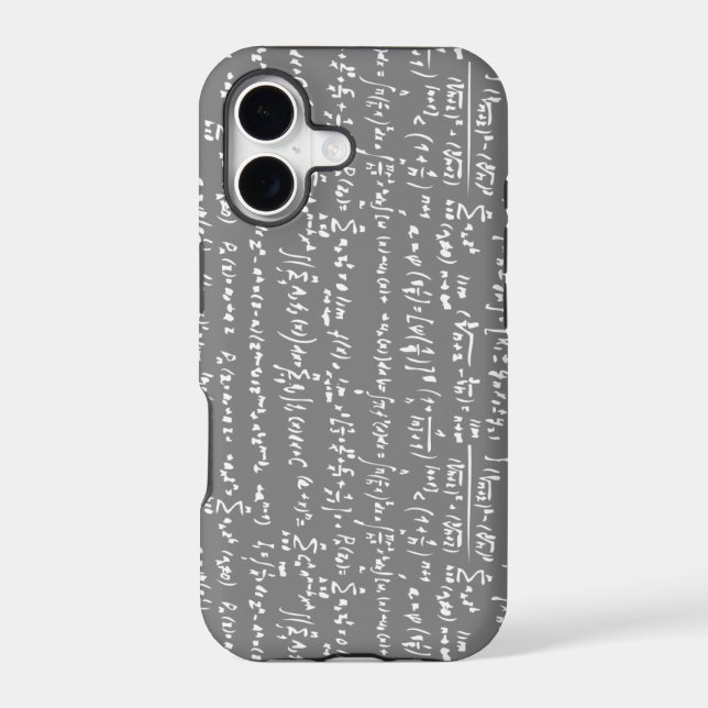 Grey Math Equations iPhone 5 Case (Back)