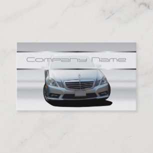 Grey Mercedes Benz Business Cards