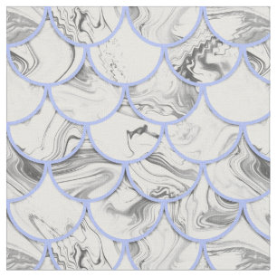 Grey mermaid scales fabric