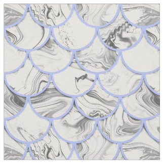 Grey mermaid scales fabric