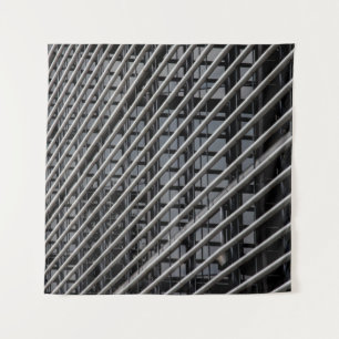 Grey metal frame tapestry