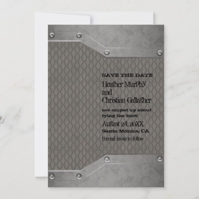Grey metal grunge template (Front)