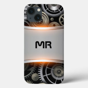Grey metallic background Case-Mate iPhone case