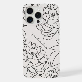 Grey Minimal Floral Aesthetic Phone case