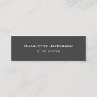 Grey Minimalist Blog Writer Internet Web Designer