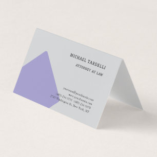 Grey Minimalist Classical Professional Business Card