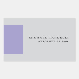 Grey Minimalist Classical Professional Sticker